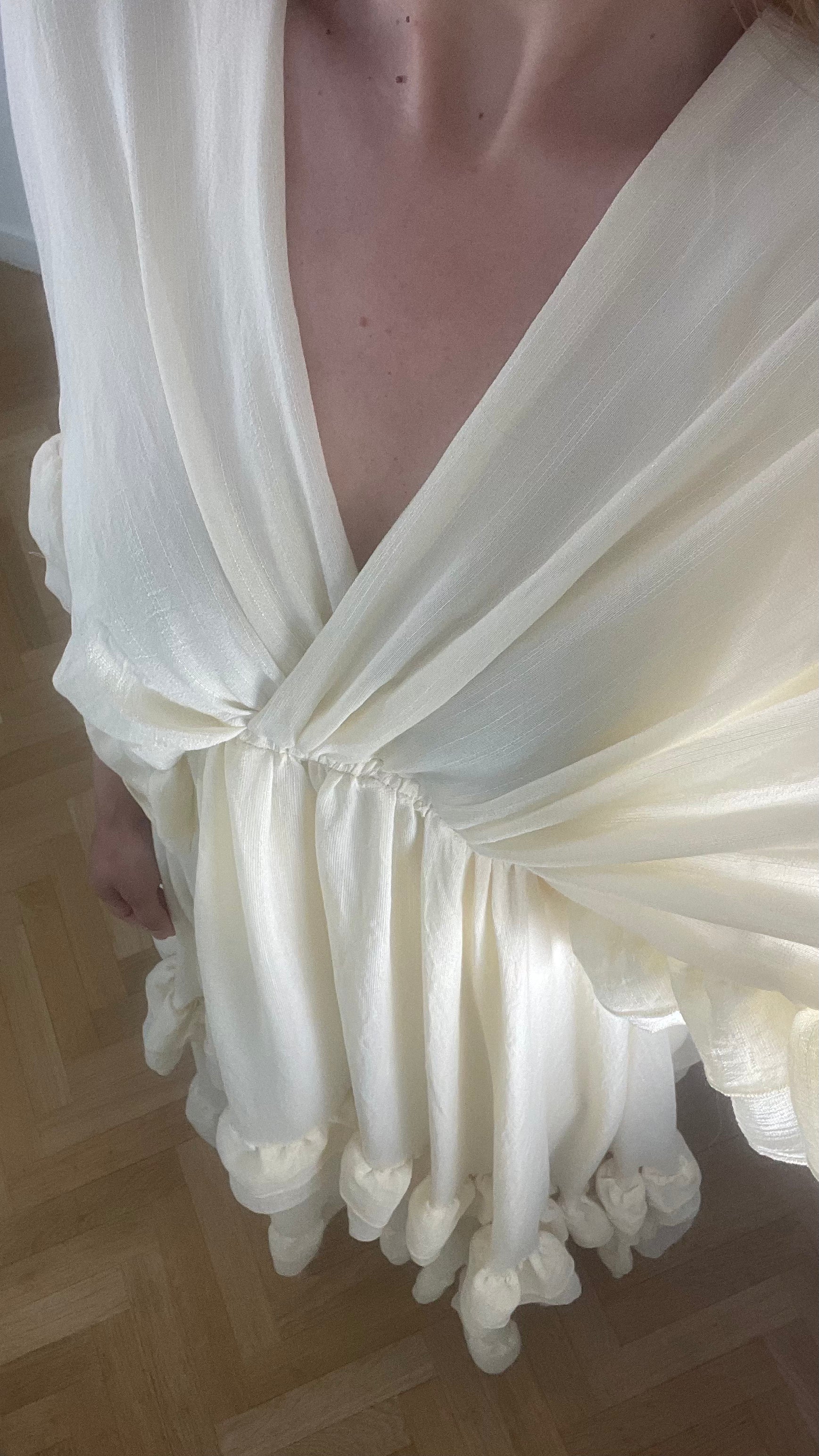 Robe à volants- Qualité Premium 100% coton